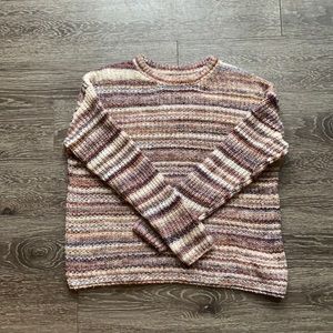 Striped neutral sweater